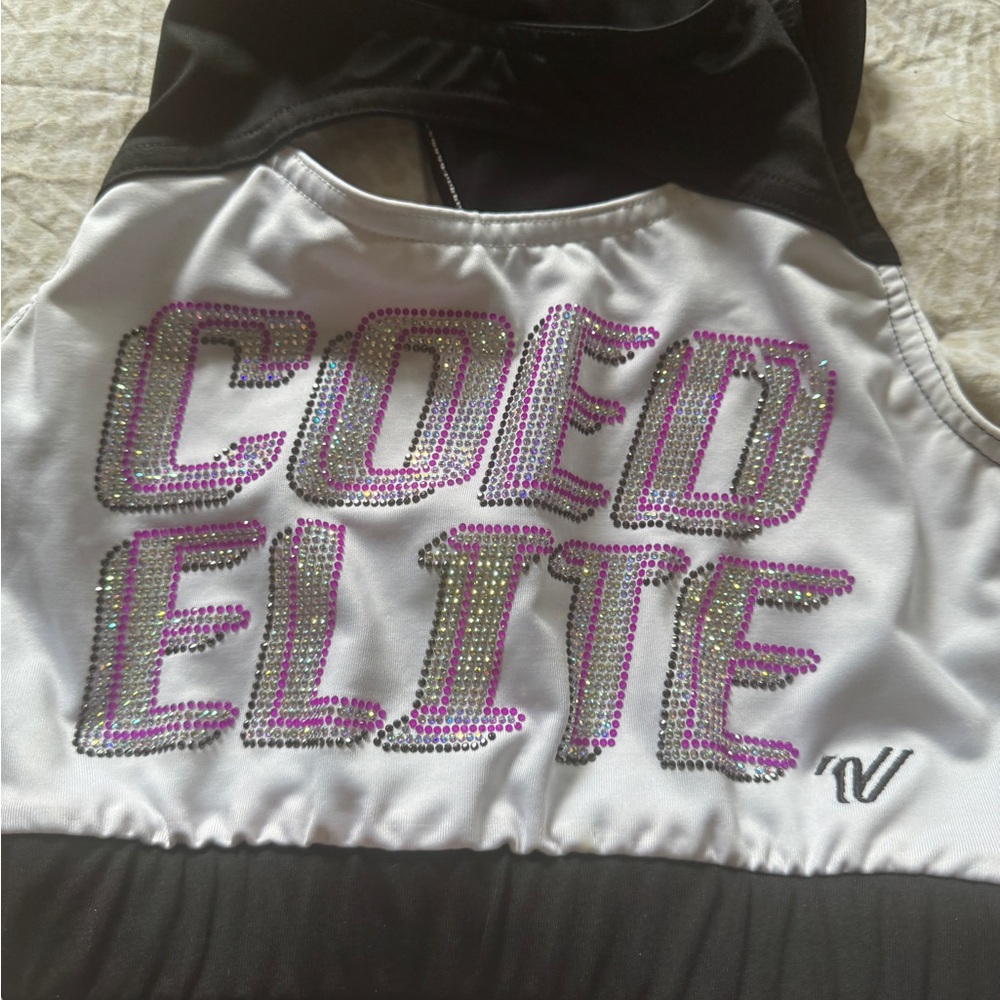 Varsity Black and White Sports Bra
